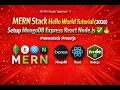 MERN Stack Hello World Tutorial 2026 Setup MongoDB Express React Node js