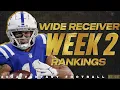 2022 Fantasy Football - Week 2 Wide Receiver Rankings