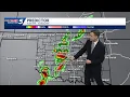 Storm Timeline Tuesday - Wednesday Storms