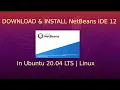 How to install Apache NetBeans IDE 12 in Linux Ubuntu 20 04 LTS 2021 Download NetBeans IDE 12