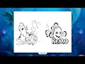 Finding Nemo Coloring Book Nemo Dory Friends Coloring for Kids MuazArts