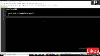 IF-Else Condition on Java Even-Odd Program Java Java tutorial