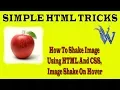 How To Shake Image Using HTML And CSS Image Shake On Hover By Amazing Techno Tutorials