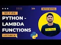 16 Python Lambda Functions in Hindi Python Tutorial for Beginners in Hindi Amit Thinks