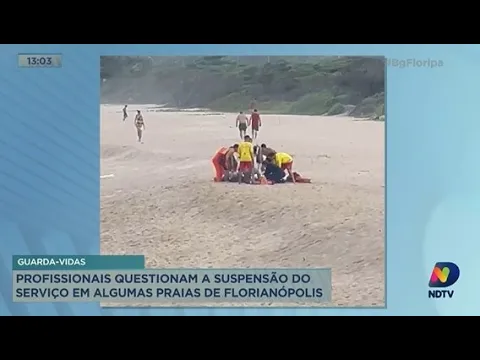 Guardas-vidas questionam suspensão do serviço em algumas praias de Florianópolis