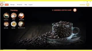 Coffee Shop Management System Using Python Tkinter Cafe Management System