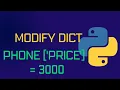 Python Modify Dictionary