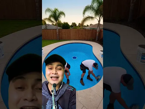 Bersihin kolam renang kakek ‼️TrendsCuisineLab