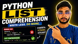 Python list comprehension explained Lecture 17