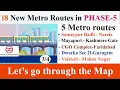 DMRC 5 New Metro Routes Map Narela Gurugram Faridabad Loni Delhi Metro Phase 5 DMRC Phase V DMRC