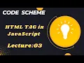 Add Html Tags in JavaScript Tutorial in Hindi Urdu