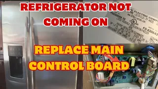 How to Fix GE Profile Refrigerator NOT WORKING Only Lights On Not Cooling Model PSS26SGRA SS