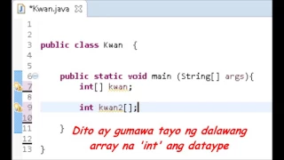 Java Tutorial Tagalog 6Arrays