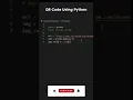 How to generate QR code in python Python Shorts