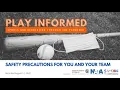 Play Informed Session 2 Safety Precautions for You and Your Team