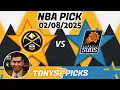 Denver Nuggets vs Phoenix Suns Pick 25 NBA Pick Prediction