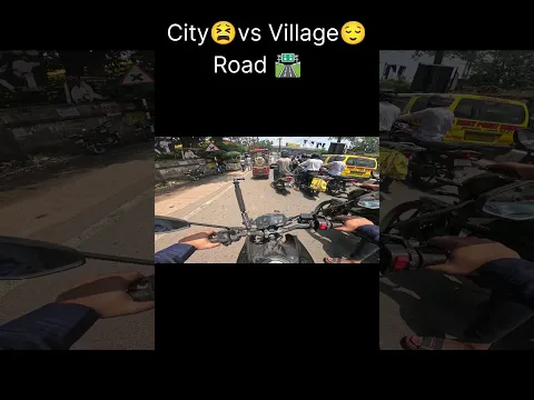 Village Road Vs City Road 🛣️ || #bikerider #motovolgger #bikevlog #travel | @sagarmohanty1489