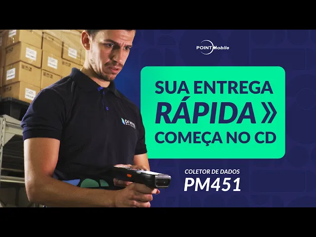 Vídeo Coletor de Dados Point Mobile PM451 2D QR Code Imager - Touch 4.3 Polegadas, Alfanumérico, Wi-Fi, Bluetooth, Câmera 13MP, Android 11