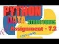 Coursera 7 2 assignment solution Python Data structures assignment 7 2 Solution