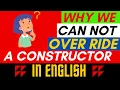 Selenium Java Interview Question Why we can not over ride a Constructor QA Peddia English