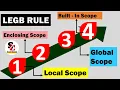 WHAT IS LEGB RULE IN PYTHON CBSE CLASS - XII COMPUTER SCIENCE