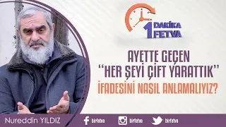 Ayette geçen "Her şeyi çift yarattık" ifadesini nasıl anlamalıyız?
