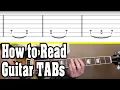 How to Read Guitar Tabs Tablature