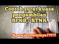 Lagu Contoh surat kuasa pengambilan BPKB