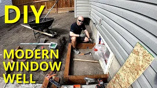 HOW TO DIY Build A Modern Window Well