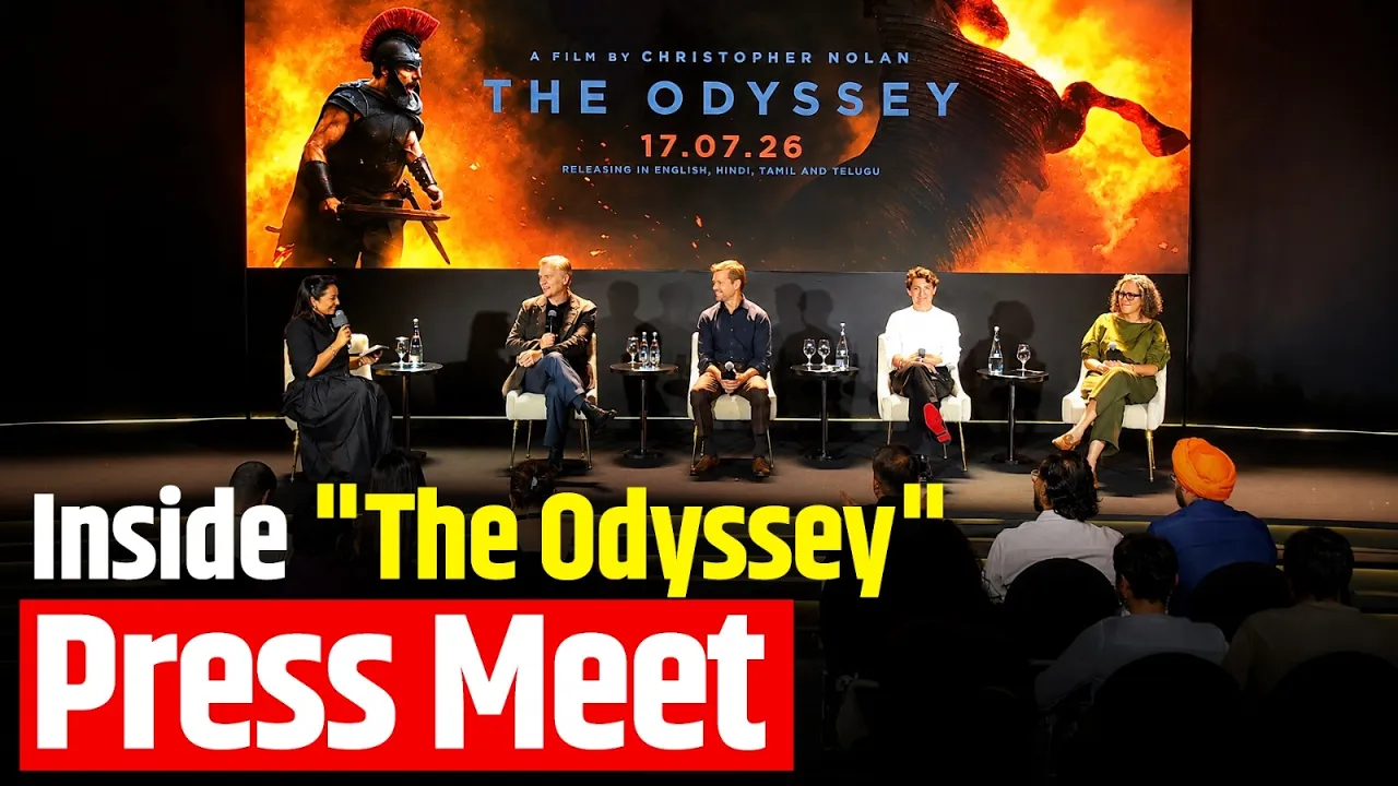 Watch: Inside "The Odyssey" Press Conference | Christopher Nolan, Matt Damon & Tom Holland in Mumbai
