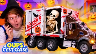 Halloween : les monstres s'échappent du camion ! Vidéo amusante pour enfants