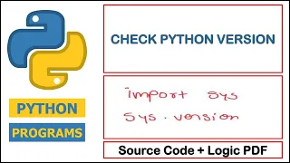 Python program to find the python version