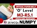 Day 3 Python Model Question Paper M3-R5 1 Python mcq m3r5 NUMPY MCQ QUESTIONS AND ANSWERS