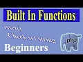 PHP Built In Functions Part-17 isset Check Declared Variable or not null value