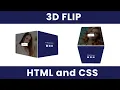 How To Make 3D Flip Effect In HTML and CSS Create Flip Card In HTML CSS Step by Step
