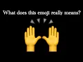 What does the Raising Hands emoji means