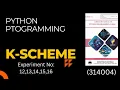 Python programming msbte PRACTICAL No 12-to-16 manual msbte Python programming manual