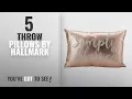 Top 10 Hallmark Throw Pillows 2018 Hallmark Home Pillow Shimmering Rose-Gold Cotton Fabric