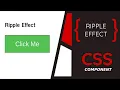 Make Animated Ripple Button HTML CSS