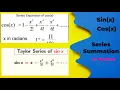How to find series summation Sin x Cox in Python