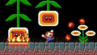 Mario but Fire Flowers are ENEMIES!