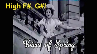 Download Ingeborg Hallstein - Frühlingsstimmen Walzer (Voices of Spring) - J. Strauss - G#6, F#6 staccato! MP3