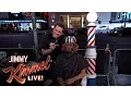 Jim Carrey Gives People Bowl Cuts on Hollywood Blvd