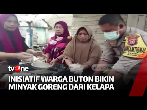 Mandiri, Warga di Buton Membuat Minyak Goreng Sendiri dari Kelapa Tua