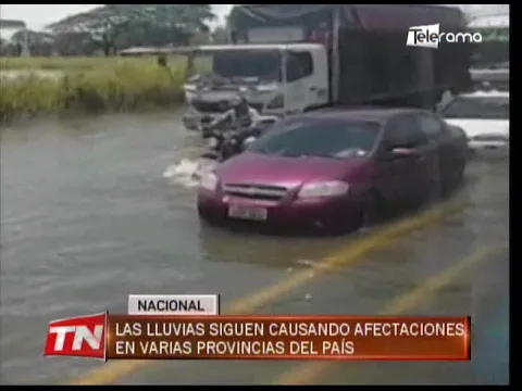 Las lluvias siguen causando afectaciones en varias provincias del país