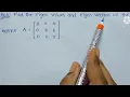 18 Example Problem on Finding eigen values and eigen vectors linear algebra