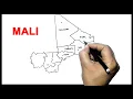 How to Draw Mali Map Map of Mali with provinces