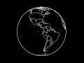 Spinning globe 3D render using pygame