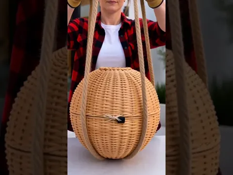 Stop Paying Designer Prices! Turn 2 Cheap Baskets into Magical Patio Lighting #diy #DIYPatioLighting