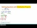 Multiple Step Equations - Distributive Like Terms